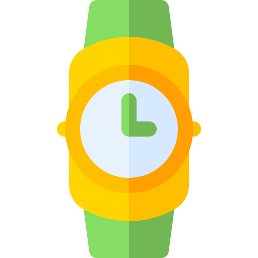 horloge Basic Rounded Flat icoon