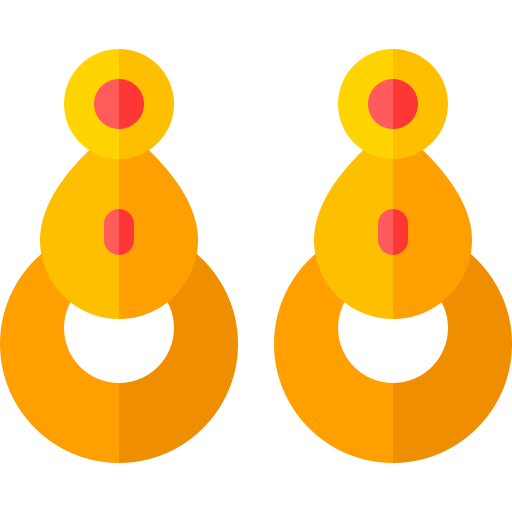 귀걸이 Basic Rounded Flat icon