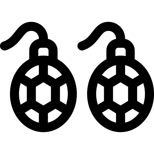 brincos Basic Rounded Lineal Ícone