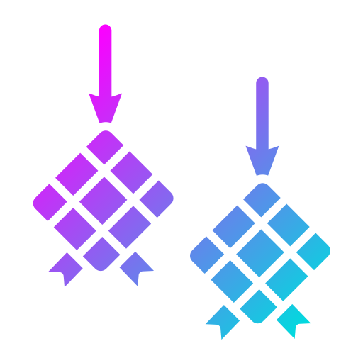 ketupat Generic Flat Gradient ikona