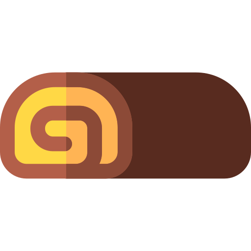 czekoladowa rolada Basic Rounded Flat ikona