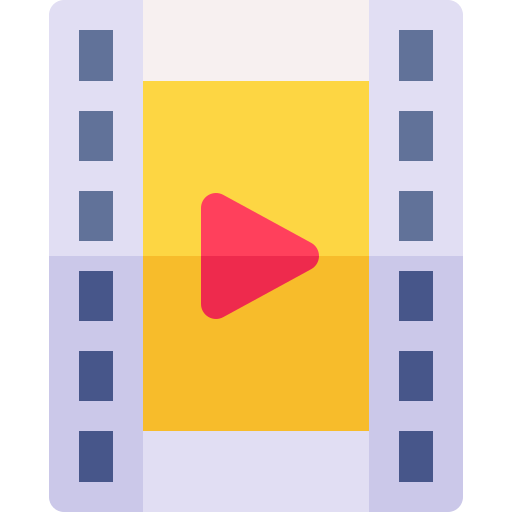 Film Basic Rounded Flat icon