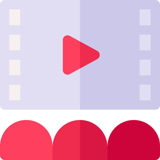 film Basic Rounded Flat icon