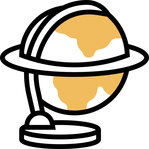 Globe Meticulous Yellow shadow icon