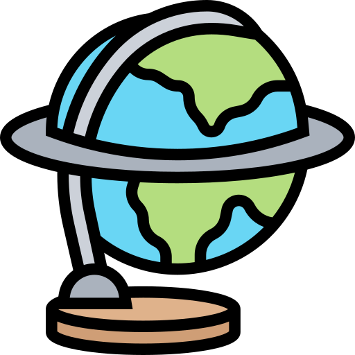 Globe Meticulous Lineal Color icon