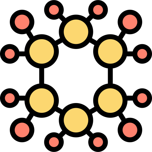 molekül Meticulous Lineal Color icon