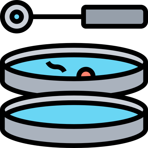 Petri dish Meticulous Lineal Color icon