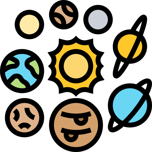 太陽系 Meticulous Lineal Color icon
