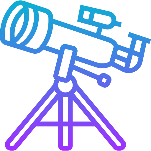 teleskop Meticulous Gradient ikona