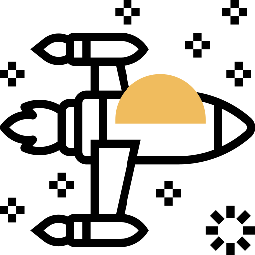 raumfahrzeug Meticulous Yellow shadow icon