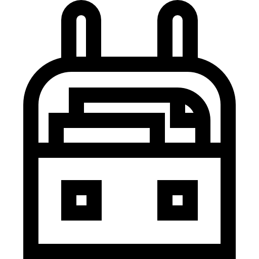 cas Basic Straight Lineal Icône