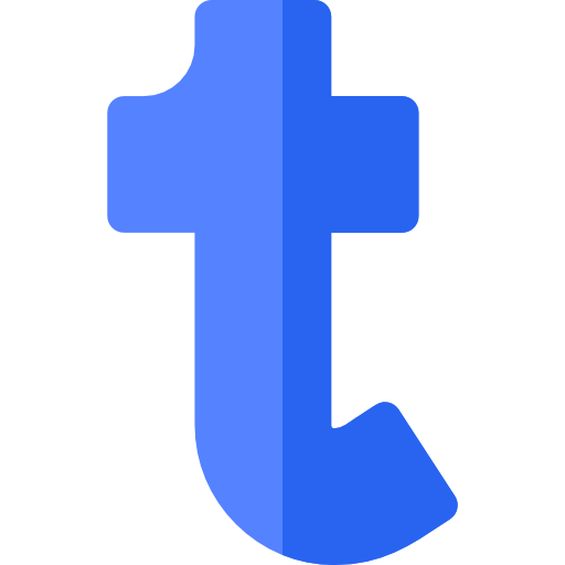 Tumblr Basic Rounded Flat icon