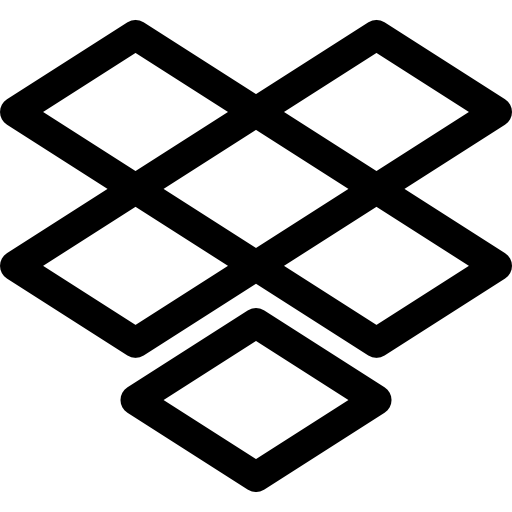 ドロップボックス Basic Rounded Lineal icon