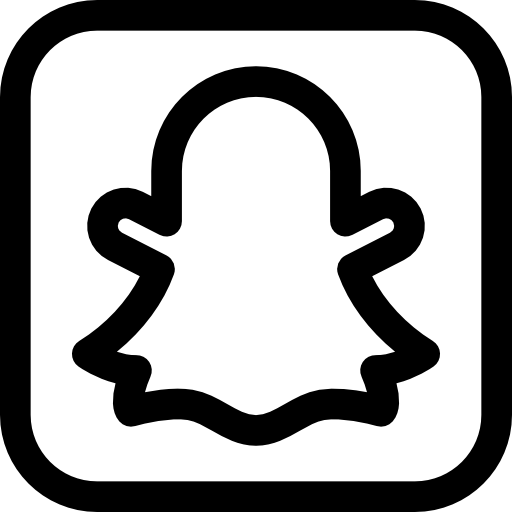 snapchat Basic Rounded Lineal icono