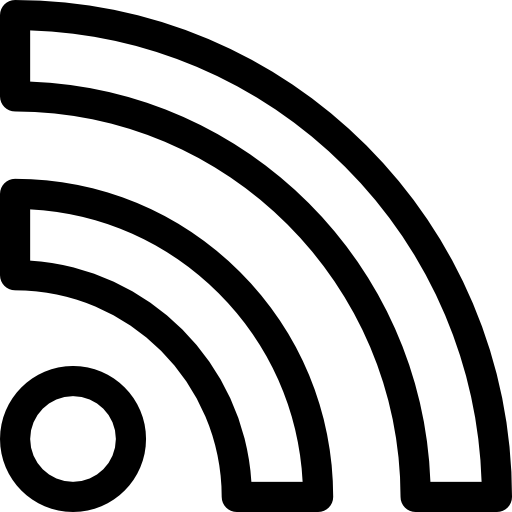 rss Basic Rounded Lineal Icône