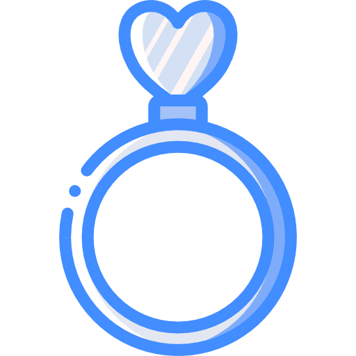 Engagement ring Basic Miscellany Blue icon