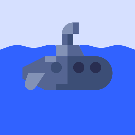 submarino Adib Sulthon Flat Ícone