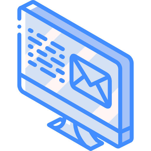 o email Basic Miscellany Blue Ícone