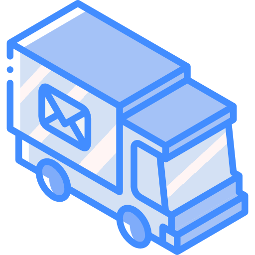 camion de courrier Basic Miscellany Blue Icône