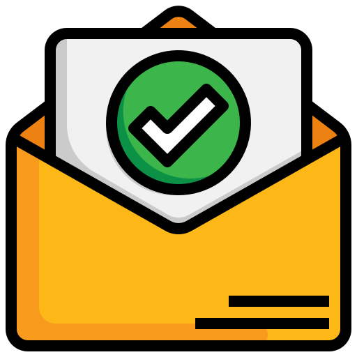 Check mail Generic Outline Color icon