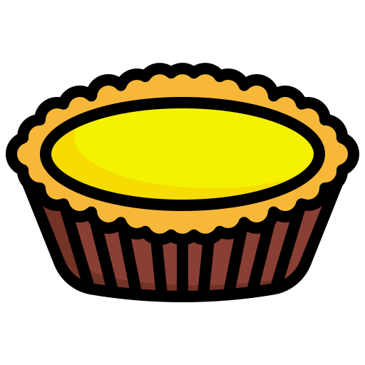 Egg tart Generic Outline Color icon