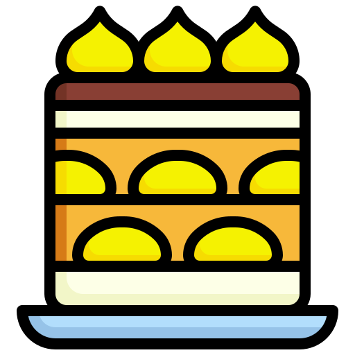 Tiramisu Generic Outline Color icon