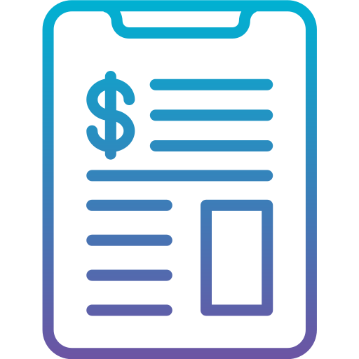 zakelijk rapport Generic Gradient icoon