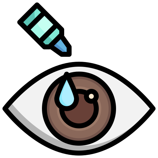 gotas para los ojos Generic Outline Color icono