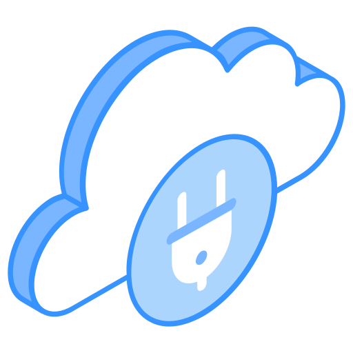 クラウド接続 Generic Blue icon