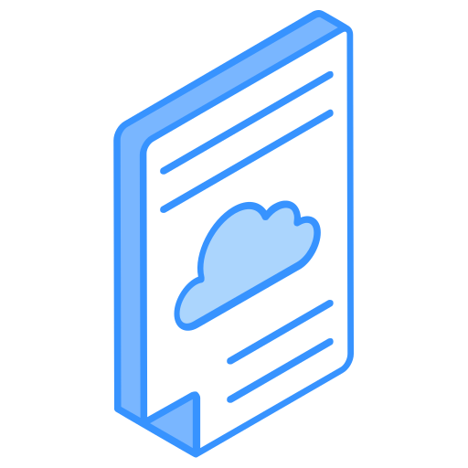 cloud-daten Generic Blue icon
