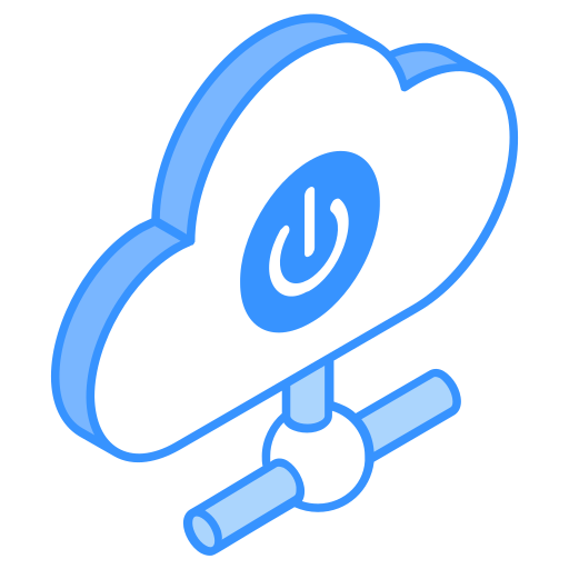 uit-knop Generic Blue icoon