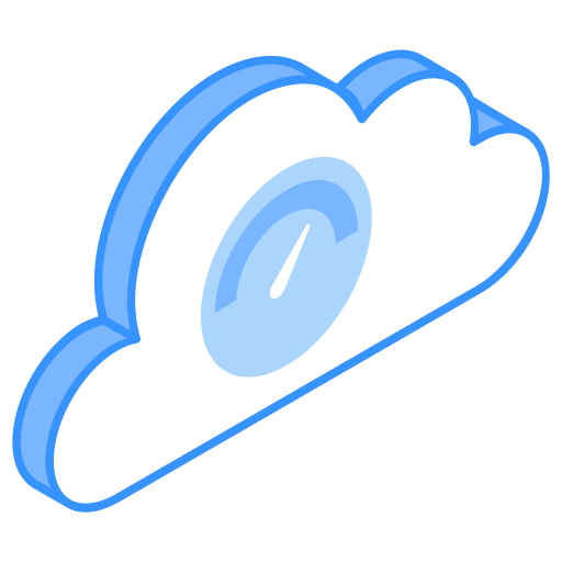 cloud computing Generic Blue icona