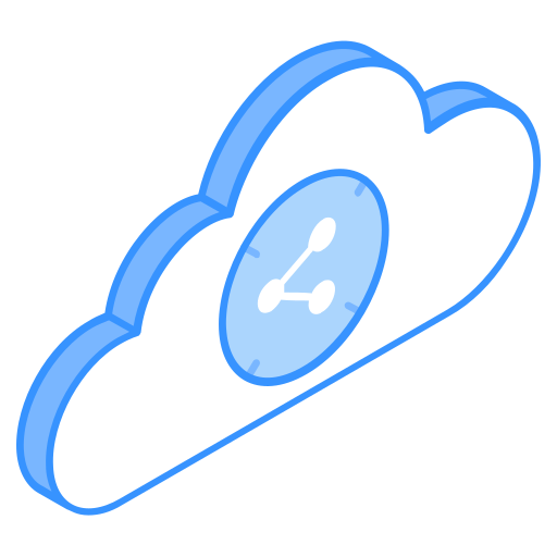compartir base de datos Generic Blue icono