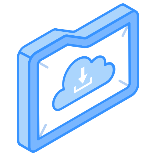 파일 다운로드 Generic Blue icon