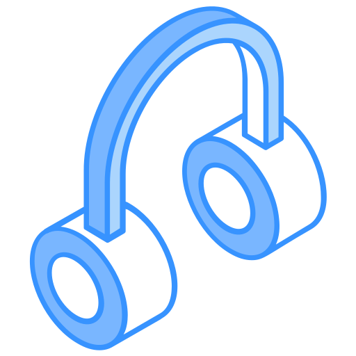 Headphone Generic Blue icon