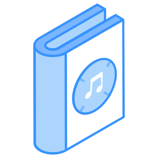 muziekboek Generic Blue icoon