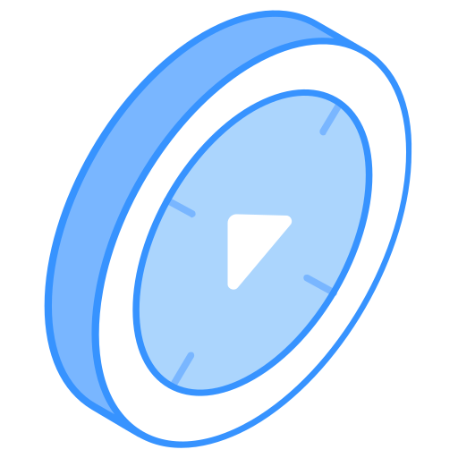botão reproduzir Generic Blue Ícone