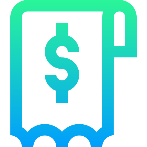 fatura Super Basic Straight Gradient Ícone
