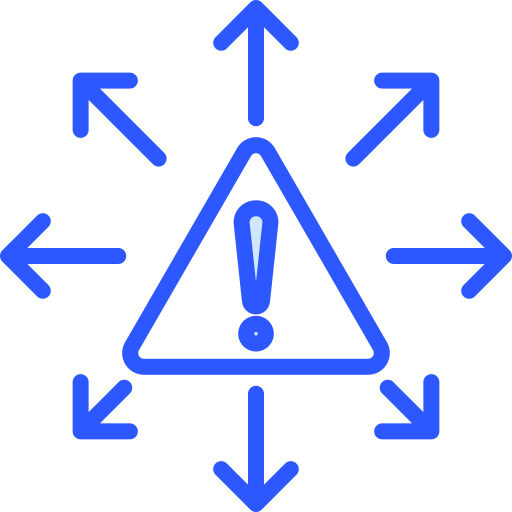 zarządzanie kryzysowe Generic Blue ikona