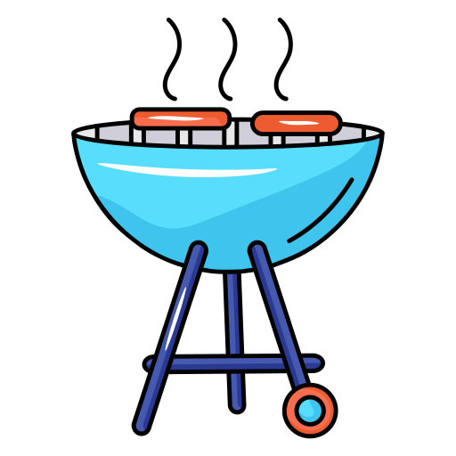 griglia per barbecue Generic Thin Outline Color icona