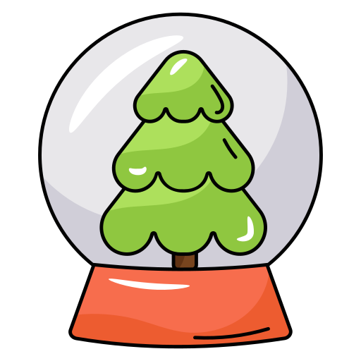 Snow ball Generic Thin Outline Color icon