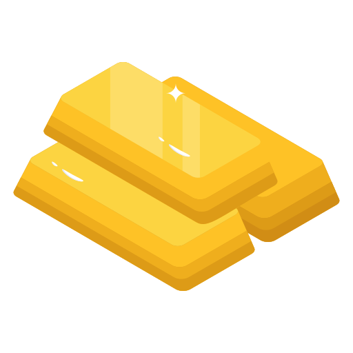 sztabki złota Generic Isometric ikona