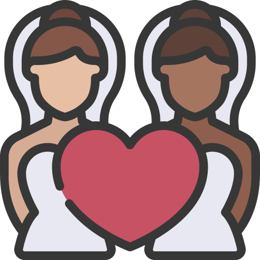małżeństwo osób tej samej płci Juicy Fish Soft-fill ikona