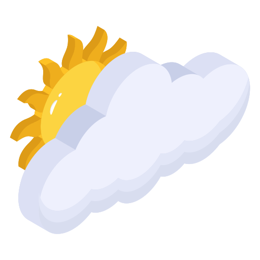 Partly cloudy Generic Isometric icon