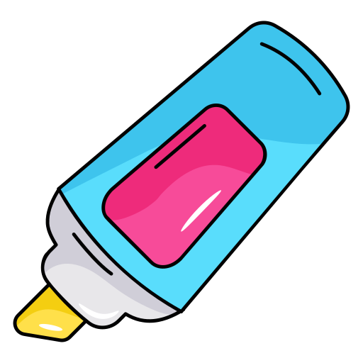 textmarker Generic Thin Outline Color icon