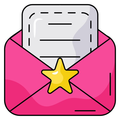 Invitation letter Generic Thin Outline Color icon