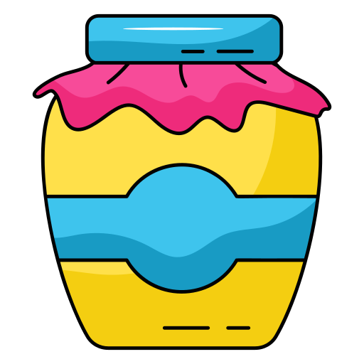 Jam jar Generic Thin Outline Color icon