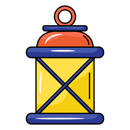 Lantern Generic Thin Outline Color icon