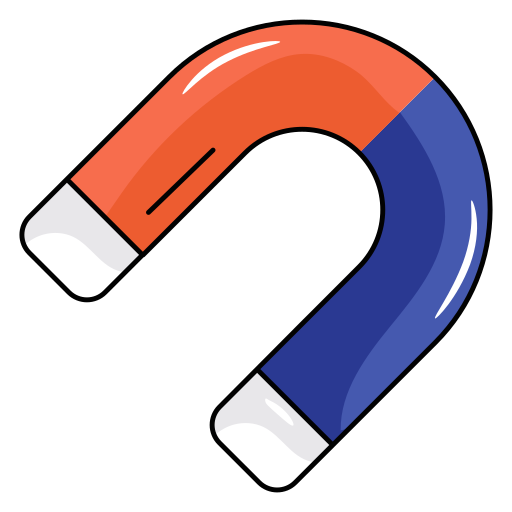 Magnet Generic Thin Outline Color icon