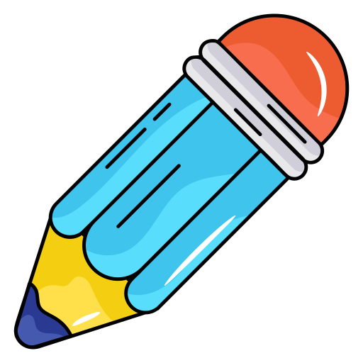 연필 Generic Thin Outline Color icon